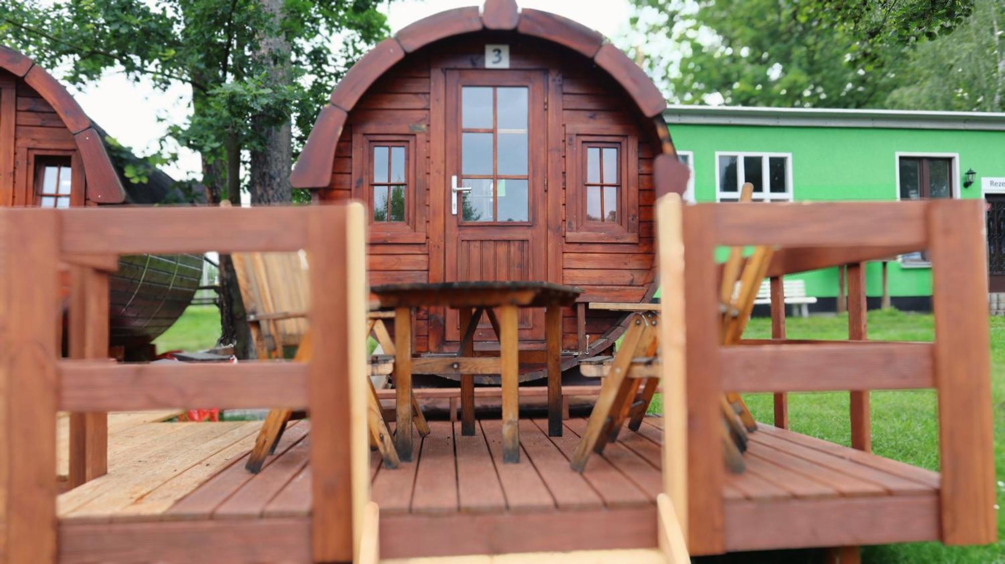 Langenbernsdorf Campingplatz Koberbachtalsperre - Campingfass Mieten מראה חיצוני תמונה