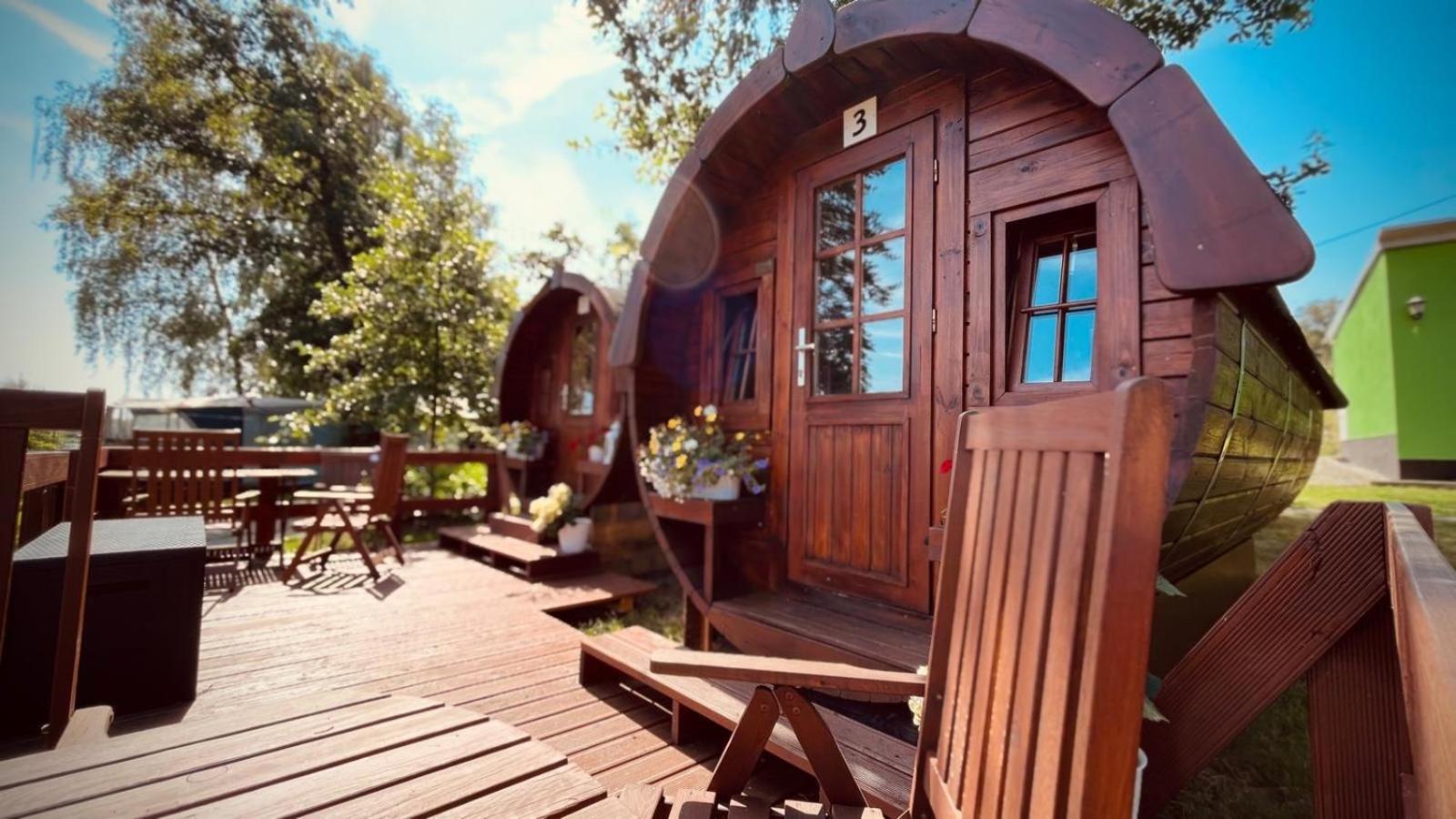 Langenbernsdorf Campingplatz Koberbachtalsperre - Campingfass Mieten מראה חיצוני תמונה